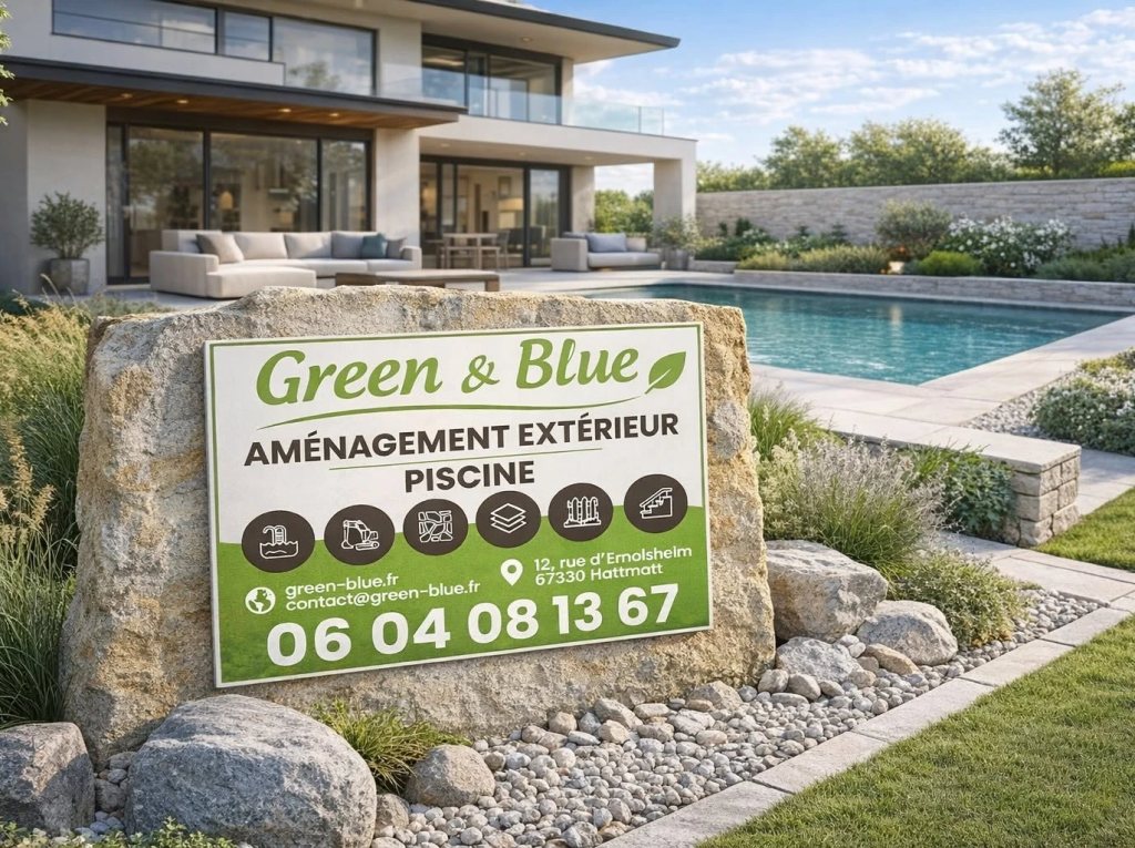 Panneau Alupanel® 3 mm – Green & Blue
